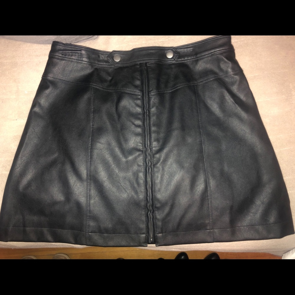 Abercrombie leather skirt